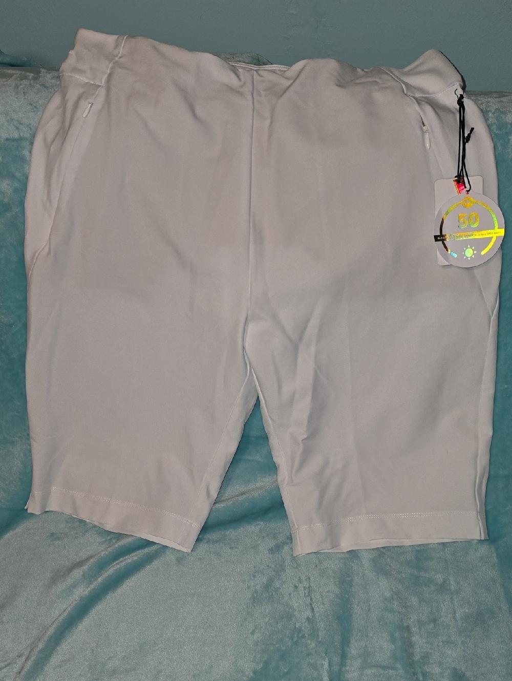 Women's White Golf Performance Shorts - Lightweight Active Wear